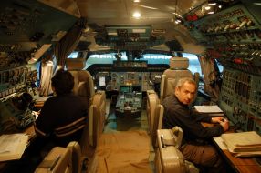 Aircraft Ruslan (An-124) cockpit