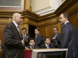 Aleksandr Turchinov and Andrey Kozhemyakin