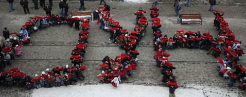 Flashmob participants