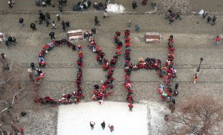 Flashmob participants