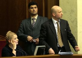 Юлия Тимошенко, Александр Турчинов и Михаил Ливинский