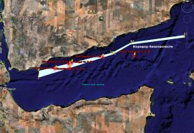 Карта місця захоплення сомалійськими піратами судна ”Фаїна”