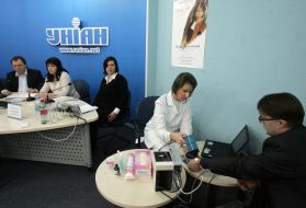 Press-conference on occasion of the First round of the Allukrainian marathon of health