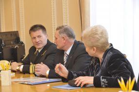 Ivan Orel, Oleg Starenky and Yekaterina Samoylik