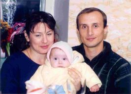 Yury Lisyutin with his family