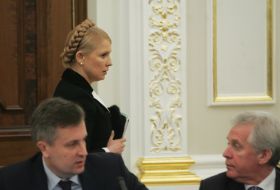Yuliya Timoshenko, Valentin Nalivaychenko and Aleksandr Medvedko