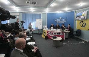 Vadim Lyubchenko, Sergey Monakov and Yevgeniy Utkin