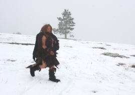 Съемки фильма ”Последний неандерталец Ао”