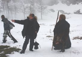 Съемки фильма ”Последний неандерталец Ао”