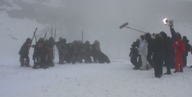 Съемки фильма ”Последний неандерталец Ао”