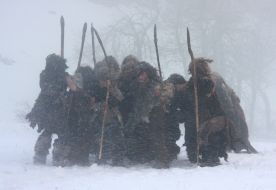 Съемки фильма ”Последний неандерталец Ао”