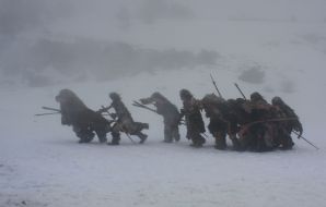 Съемки фильма ”Последний неандерталец Ао”