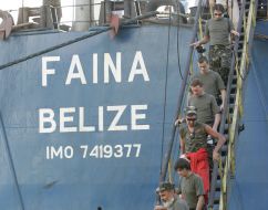 ”Faina” Ukrainian crew command members go down on a ladder