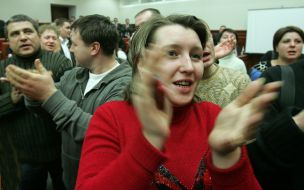 Представители участников пикетирования Киевской горадминистрации