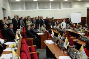 Представители участников пикетирования Киевской горадминистрации