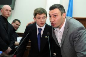 Олесь Довгий и Виталий Кличко