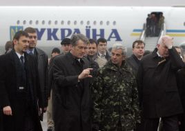 Viktor Yushchenko and Nikolay Malomuzh