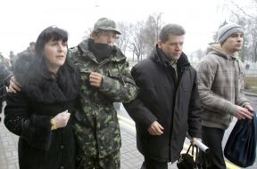 ”Faina” crew command member in an air-port ”Borispol”