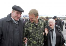 ”Faina” Ukrainian crew command member in an air-port ”Borispol”