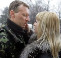 ”Faina” Ukrainian crew command member in an air-port ”Borispol”