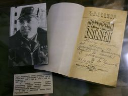 Photo of Boris Gromov and his book