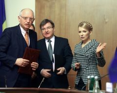 Gunther Verheugen, Grigoriy Nemyrya and Yuliya Timoshenko