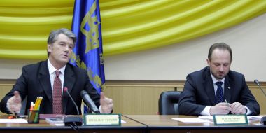 Viktor Yushchenko and Roman Bessmertny