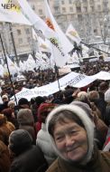 Mass meeting in support the actions of Kiev power