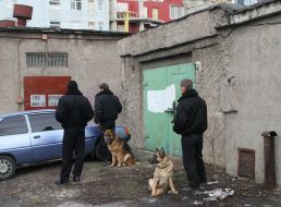Guards with dogs