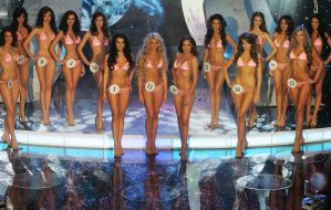 Participants of competition of beauty ”Miss Ukraine-Universe”
