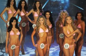 Participants of competition of beauty ”Miss Ukraine-Universe”