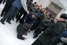 Capture of temple of St. Nicolas the Miracle-Worker