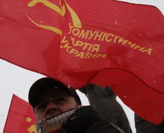 Communist party of Ukraine supporter
