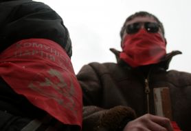 Communist party of Ukraine supporters