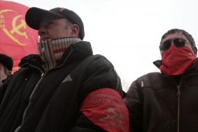Communist party of Ukraine supporters