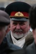 Man in the form of Soviet army officer