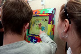 Seniors of graduation class of boarding school for deaf children