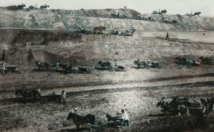 Земляные работы в котловане шлюза