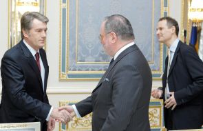 Viktor Yushchenko and Yaroslav Bashta