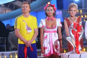 Andrey Gusin, Inna Tsymbalyuk and Antonina Kravets