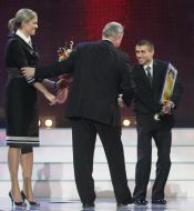 Natalya Dobrynskaya and Vasiliy Lomachenko