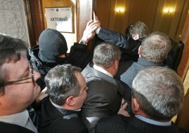 Collision between deputies and employees of SSU