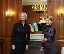 Кристин Лагард и Юлия Тимошенко