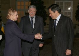 Юлия Тимошенко и Франсуа Фийон