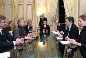 Григорий Немыря, Юлия Тимошенко и Франсуа Фийон