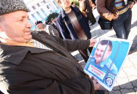 Participant of picket