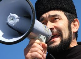 Participant of picket