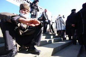 Participant of picket