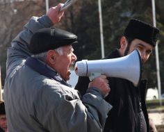 Participant of picket