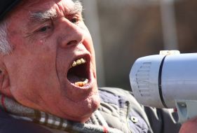 Participant of picket